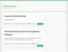 Tablet Screenshot of daringplanet.com